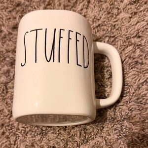 Rae Dunn Cream 'STUFFED' Mug